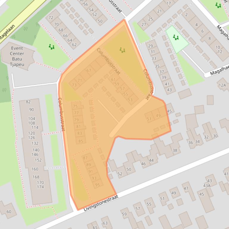 Kaart van postcodegebied 3772KM.