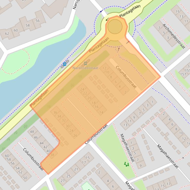 Kaart van postcodegebied 3772KN.