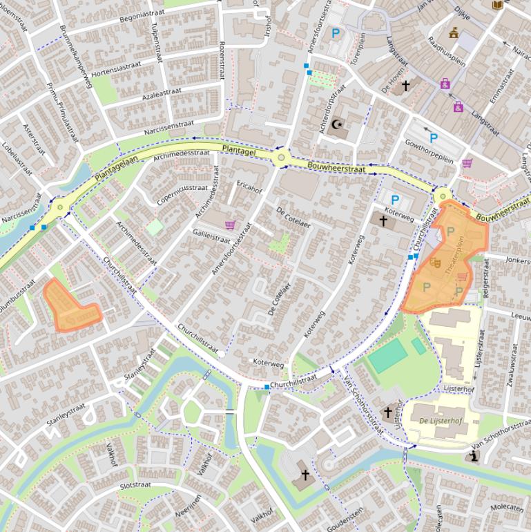Kaart van postcodegebied 3772KX.