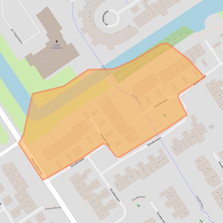 Kaart van postcodegebied 3772LA.