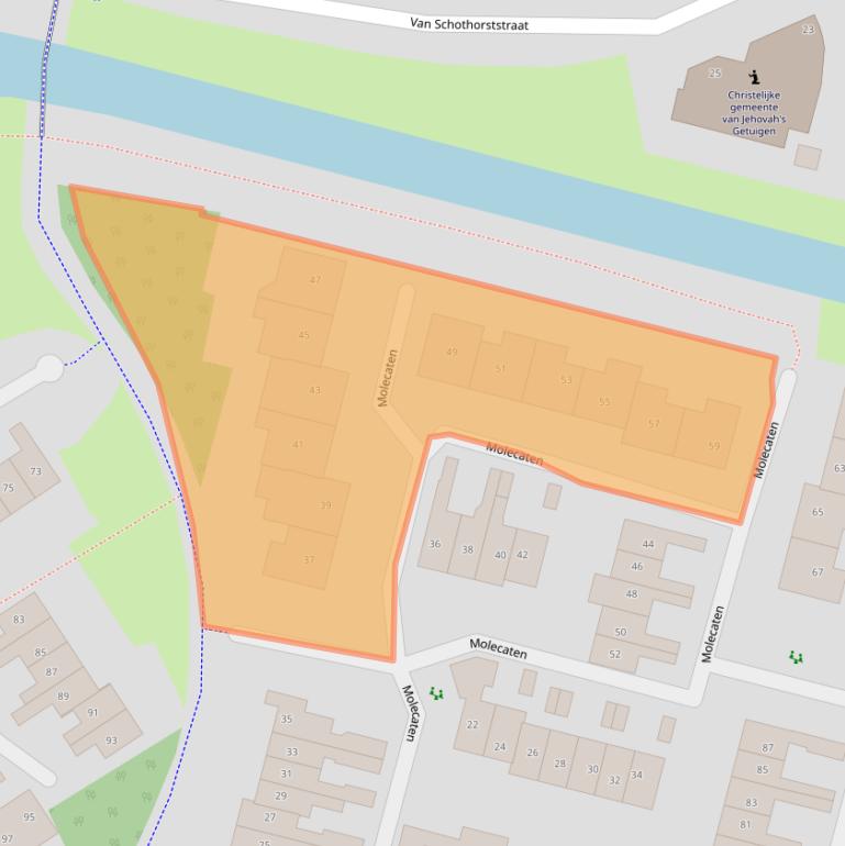 Kaart van postcodegebied 3772LJ.