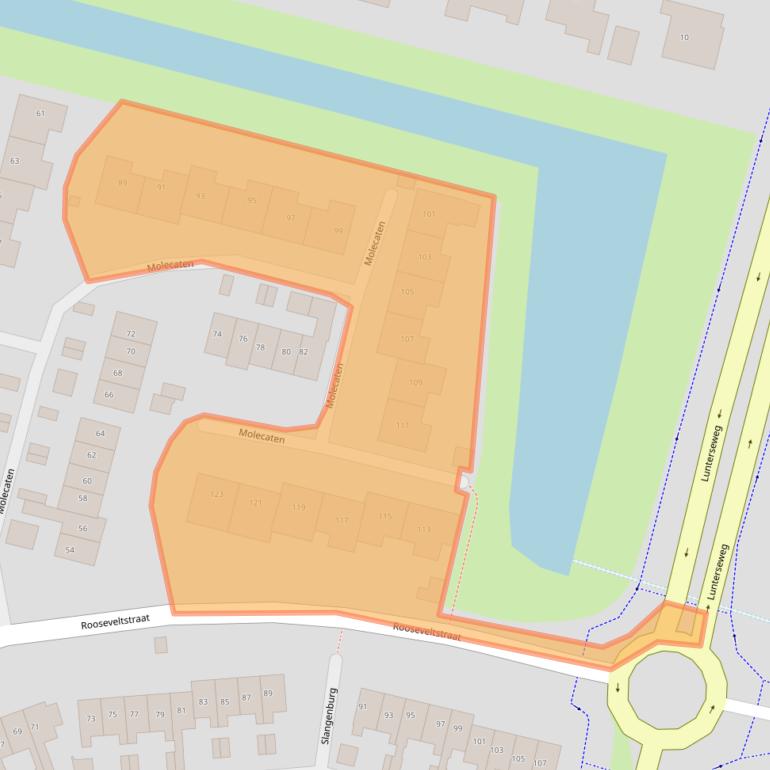 Kaart van postcodegebied 3772LL.