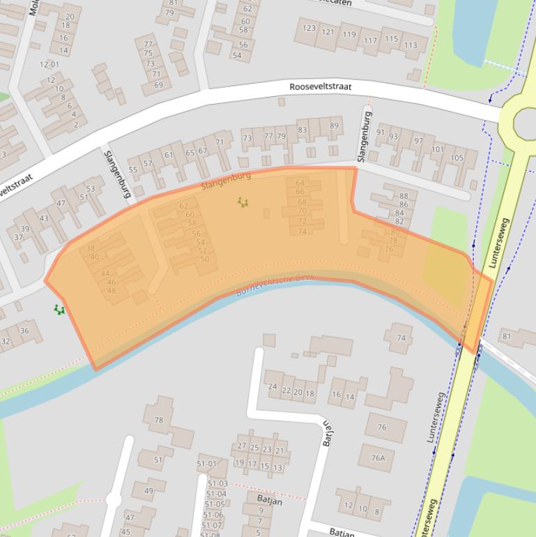 Kaart van postcodegebied 3772LV.