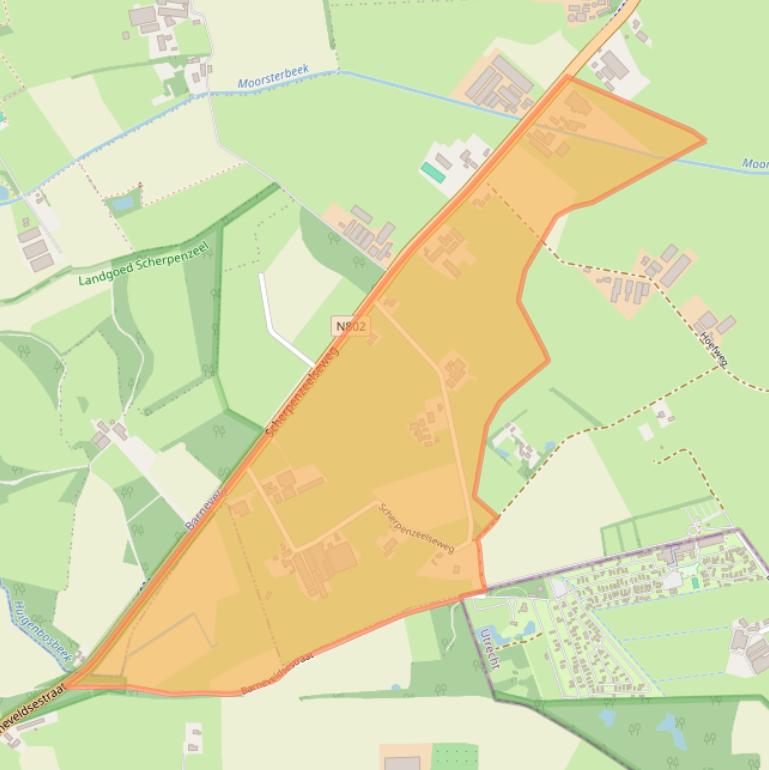 Kaart van postcodegebied 3772ME.