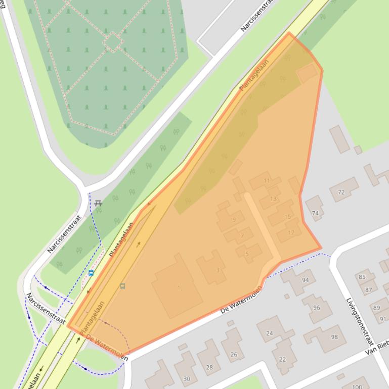 Kaart van postcodegebied 3772MK.