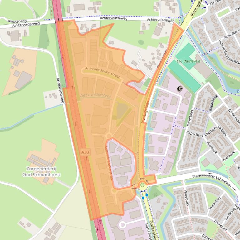 Kaart van postcodegebied 3772MP.