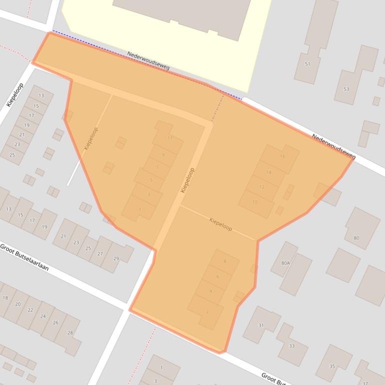 Kaart van postcodegebied 3772NG.