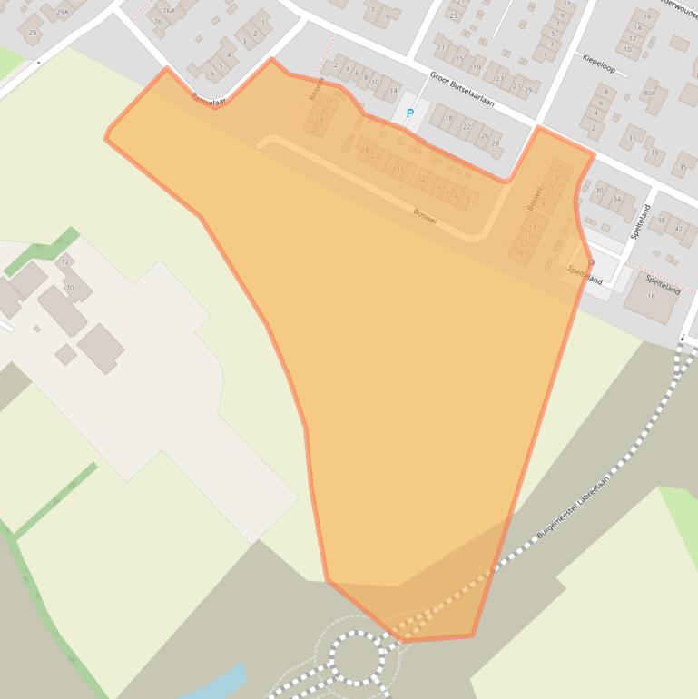 Kaart van postcodegebied 3772NJ.