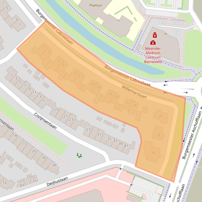 Kaart van postcodegebied 3772NN.