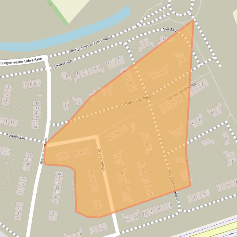 Kaart van postcodegebied 3772NZ.