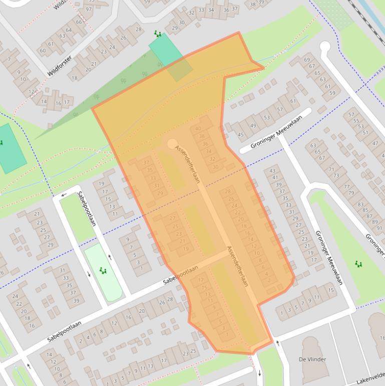 Kaart van postcodegebied 3772PG.