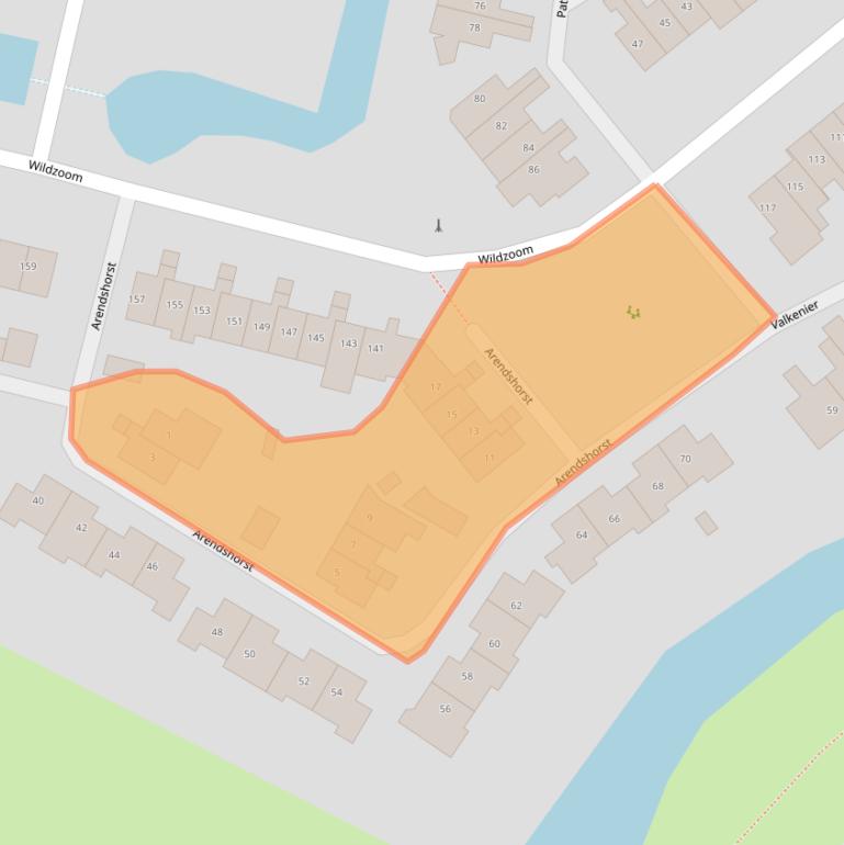 Kaart van postcodegebied 3772RT.