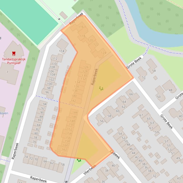 Kaart van postcodegebied 3772RX.