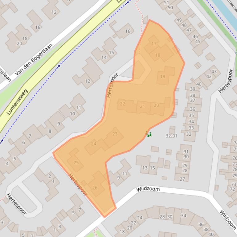 Kaart van postcodegebied 3772SC.