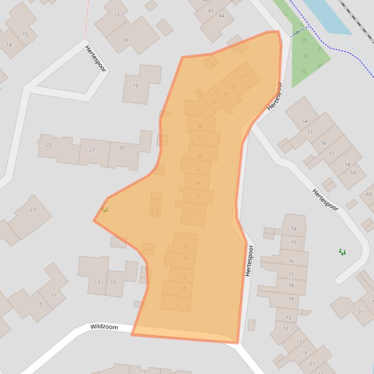 Kaart van postcodegebied 3772SE.