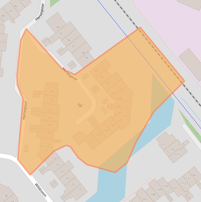 Kaart van postcodegebied 3772SH.