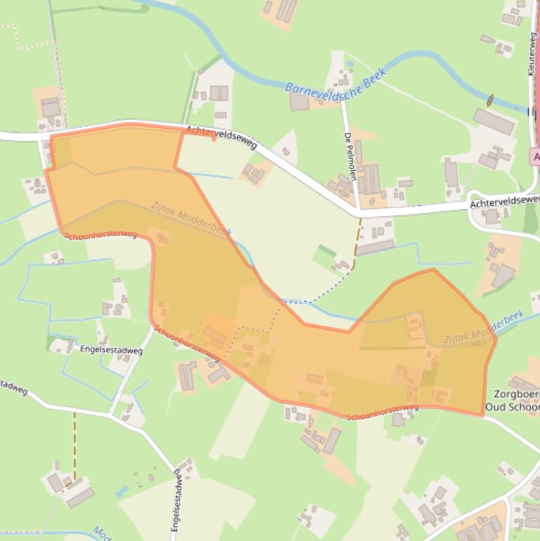 Kaart van postcodegebied 3772TK.