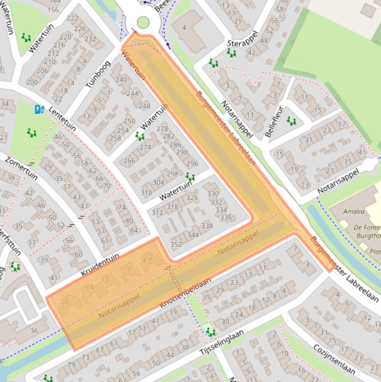 Kaart van postcodegebied 3772VH.