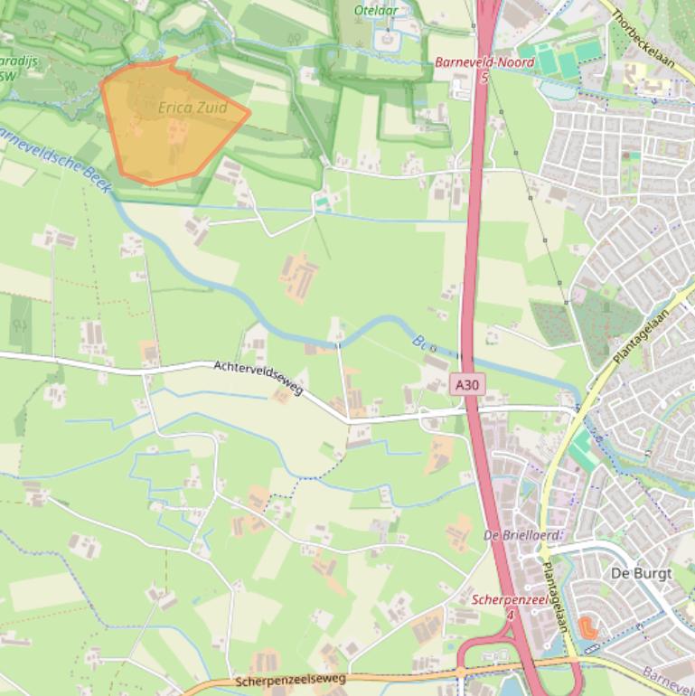 Kaart van postcodegebied 3772VM.