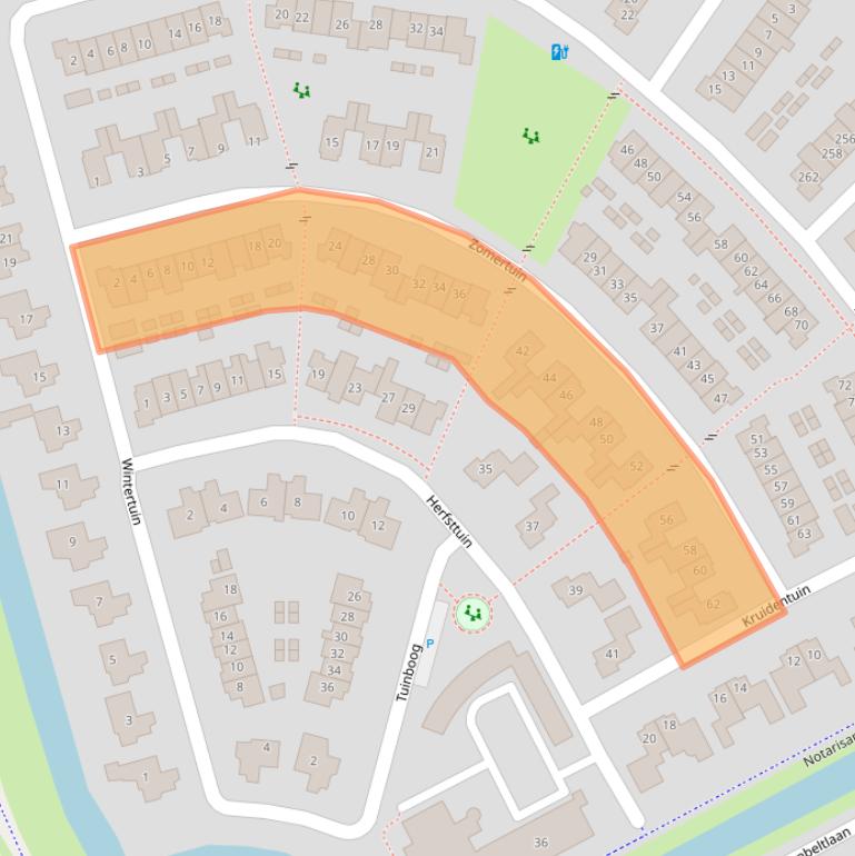 Kaart van postcodegebied 3772VR.