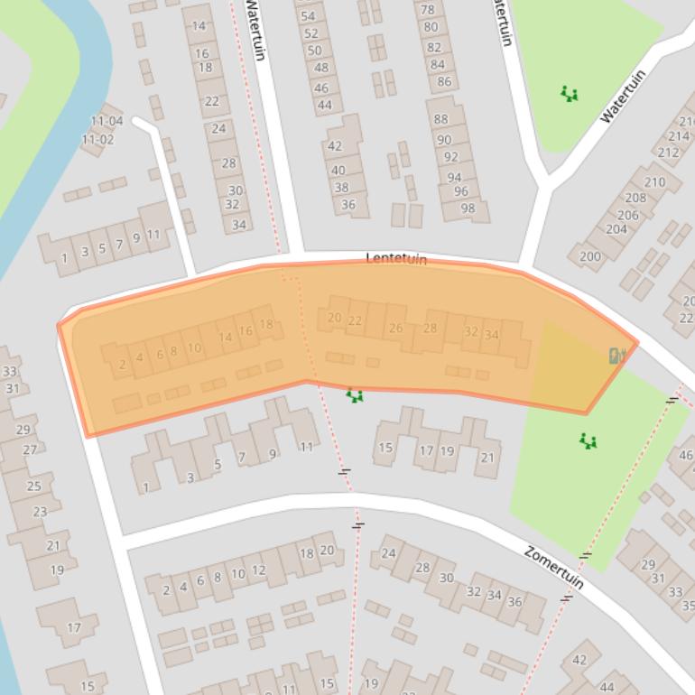 Kaart van postcodegebied 3772VT.