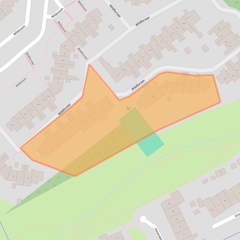 Kaart van postcodegebied 3772WC.