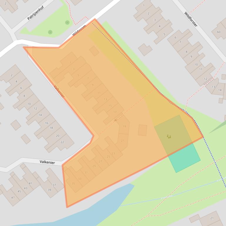 Kaart van postcodegebied 3772WJ.
