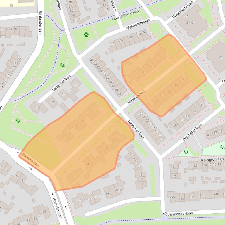 Kaart van postcodegebied 3772WV.
