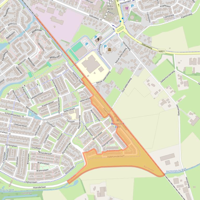 Kaart van postcodegebied 3772WW.