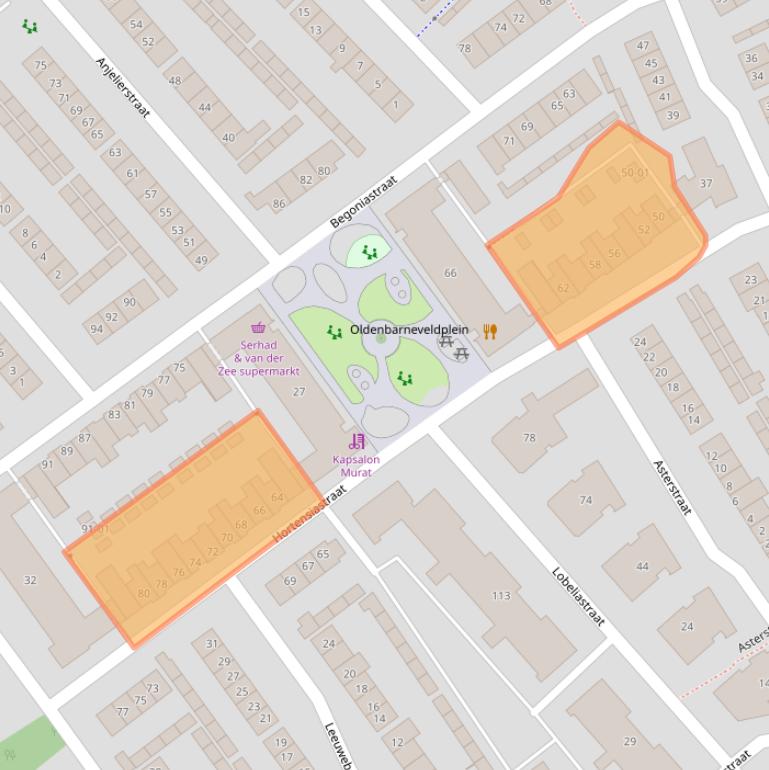 Kaart van postcodegebied 3772XD.