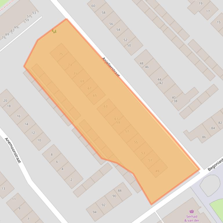 Kaart van postcodegebied 3772XL.