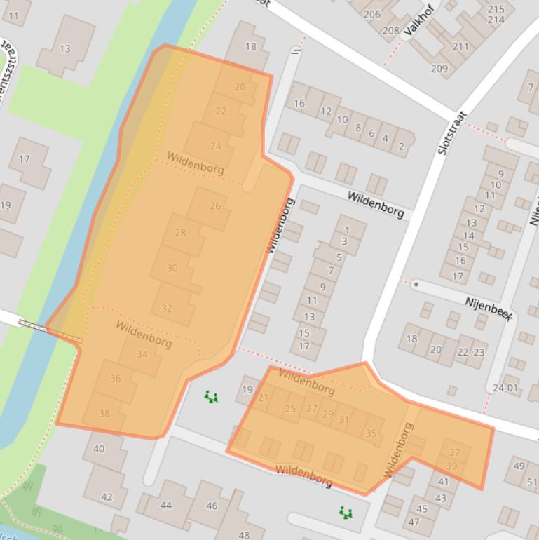 Kaart van postcodegebied 3772ZB.