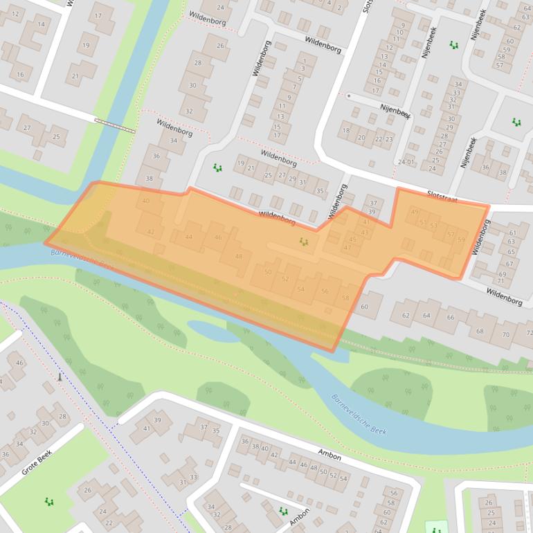 Kaart van postcodegebied 3772ZC.