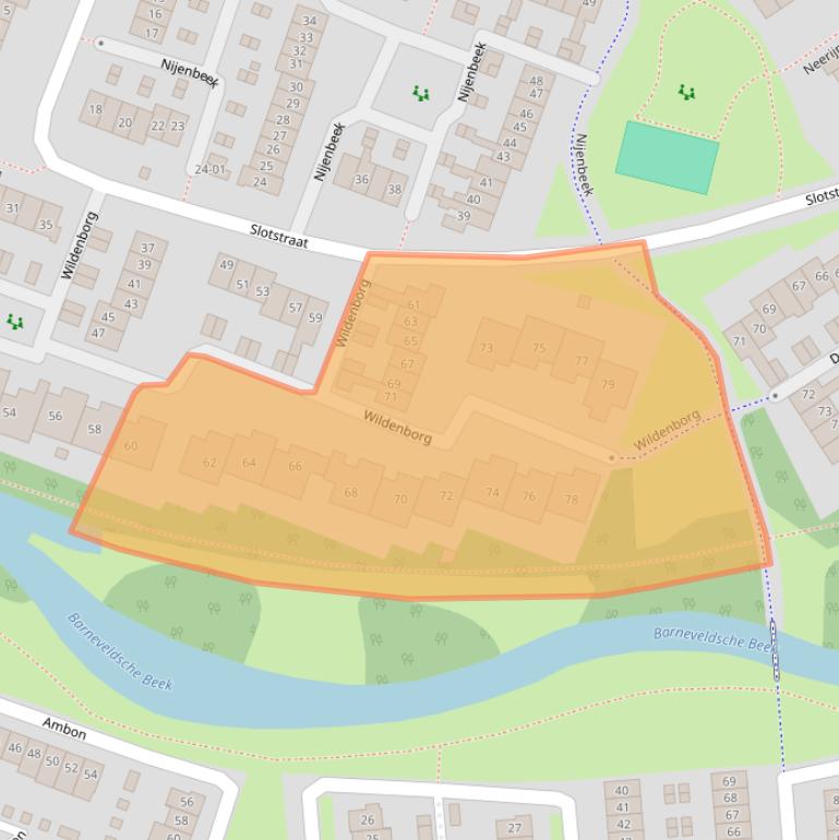 Kaart van postcodegebied 3772ZD.