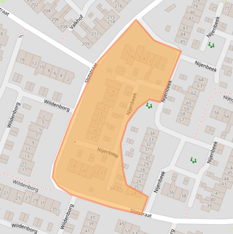 Kaart van postcodegebied 3772ZE.