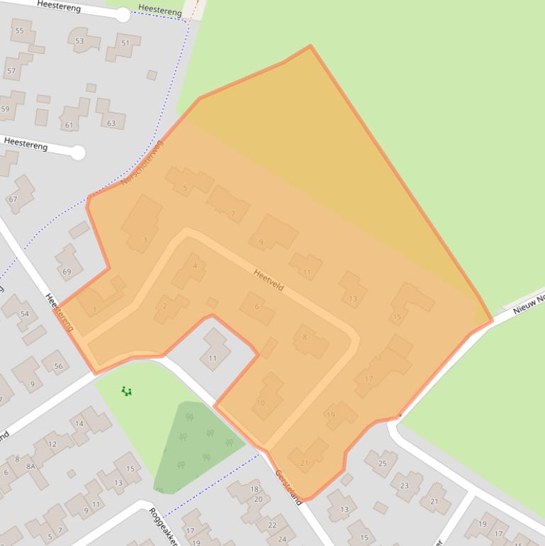 Kaart van postcodegebied 3773AD.