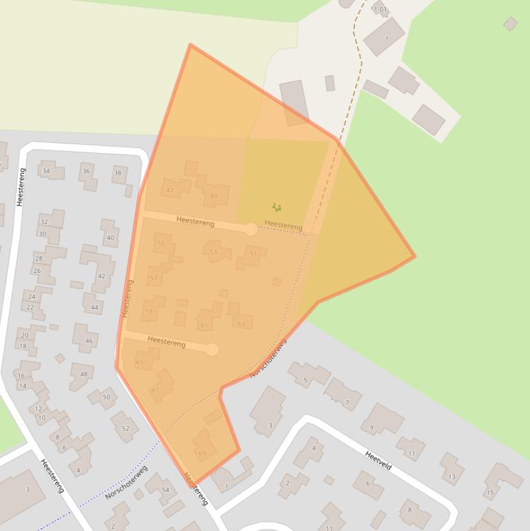 Kaart van postcodegebied 3773AJ.