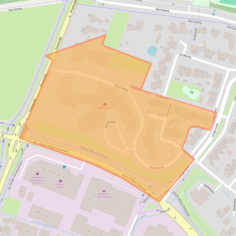 Kaart van postcodegebied 3773AW.