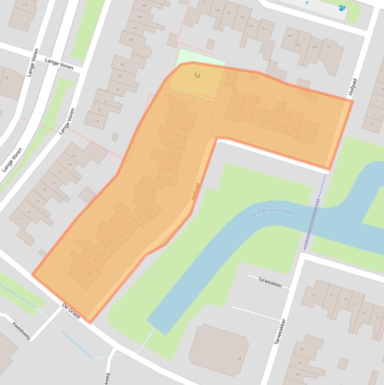 Kaart van postcodegebied 3773AZ.