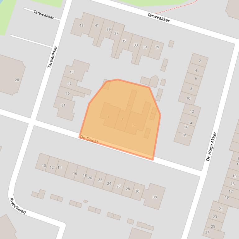 Kaart van postcodegebied 3773BE.