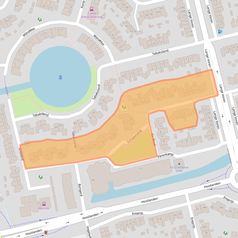 Kaart van postcodegebied 3773CC.