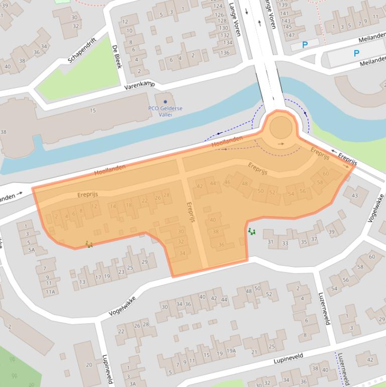 Kaart van postcodegebied 3773CN.