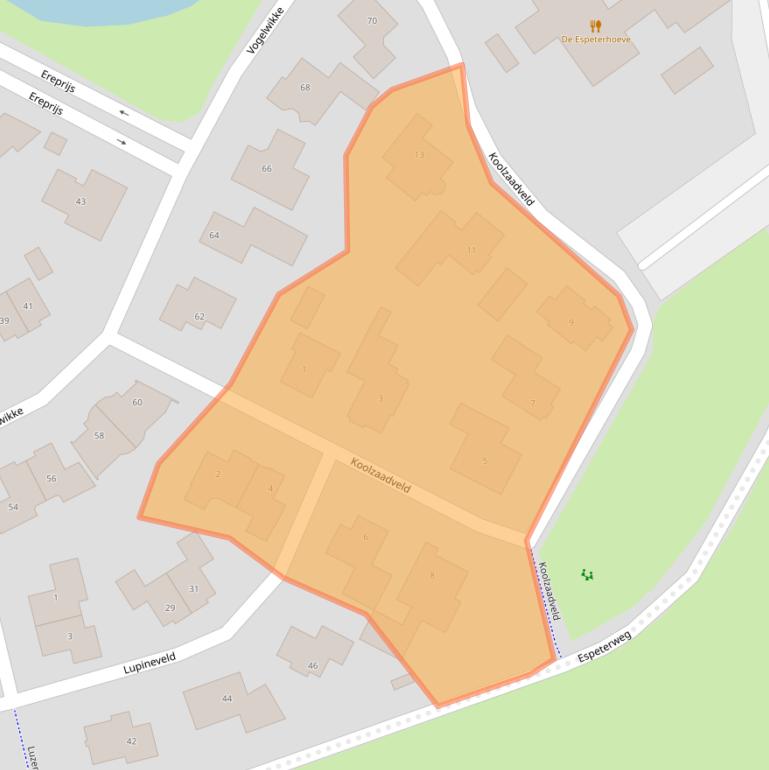 Kaart van postcodegebied 3773CW.