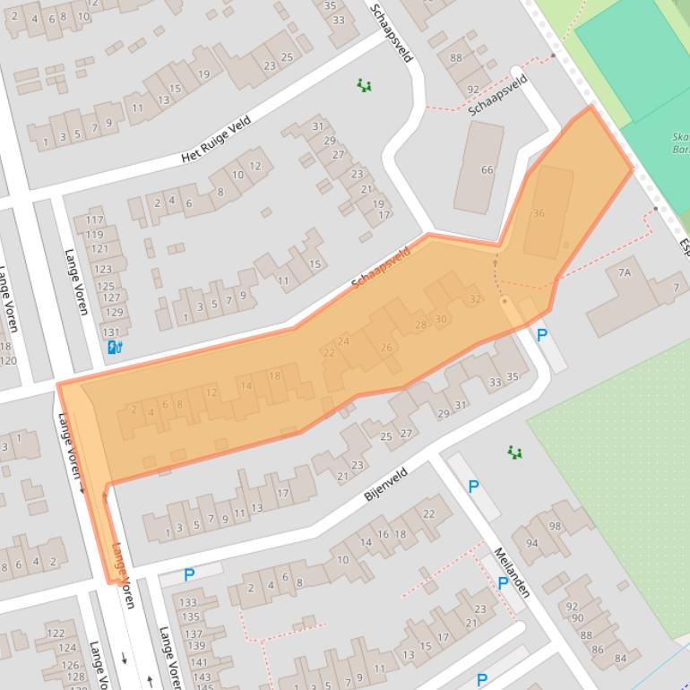 Kaart van postcodegebied 3773ZJ.