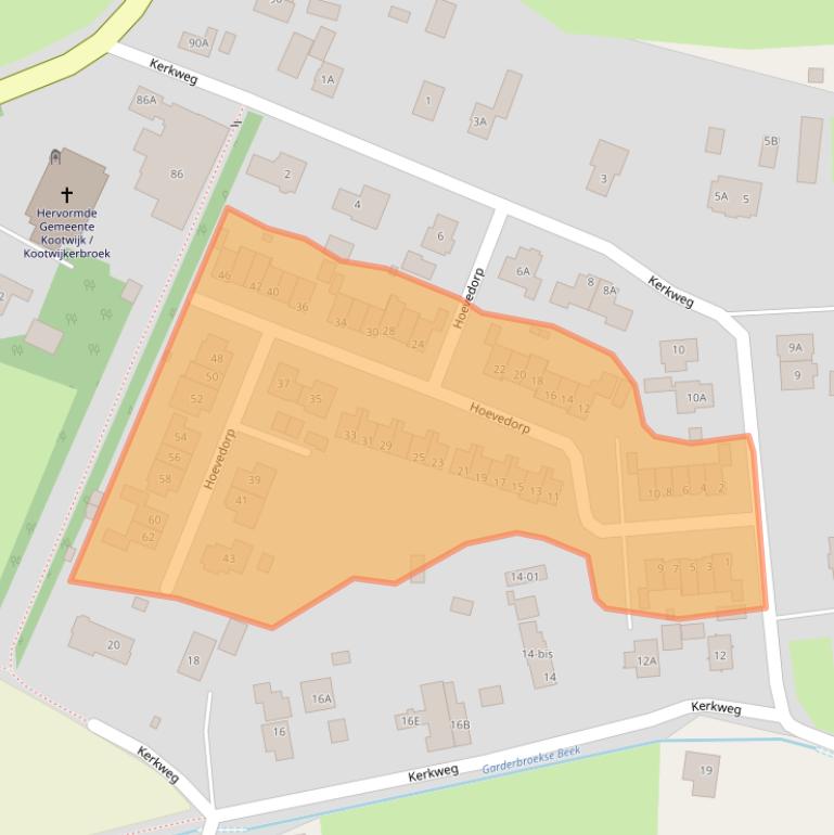 Kaart van postcodegebied 3774AZ.