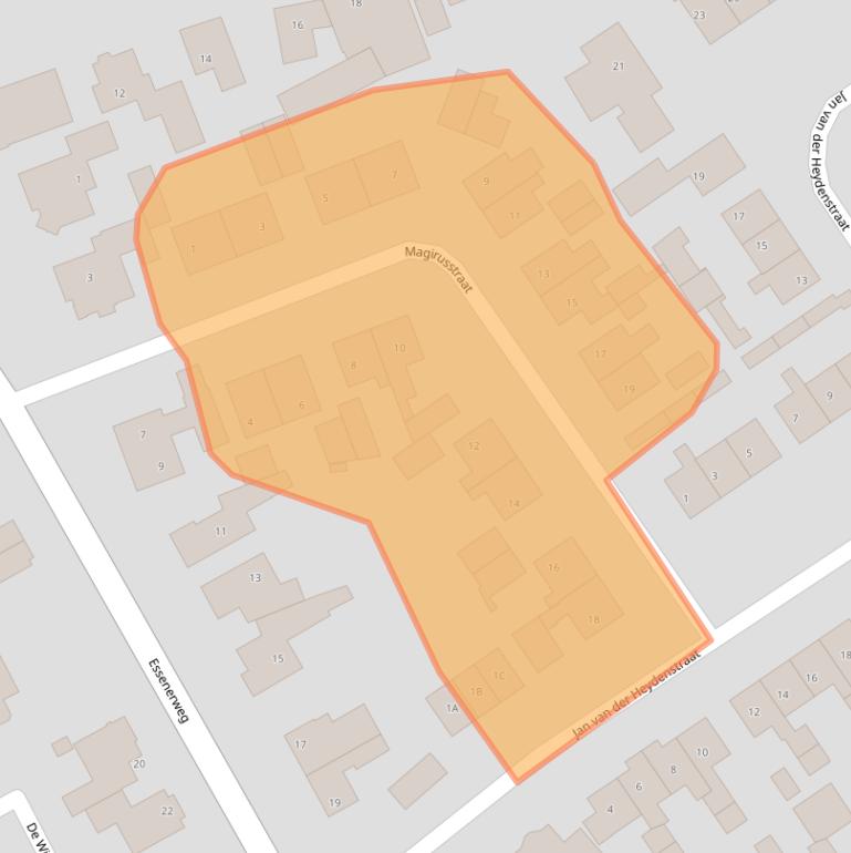 Kaart van postcodegebied 3774BE.