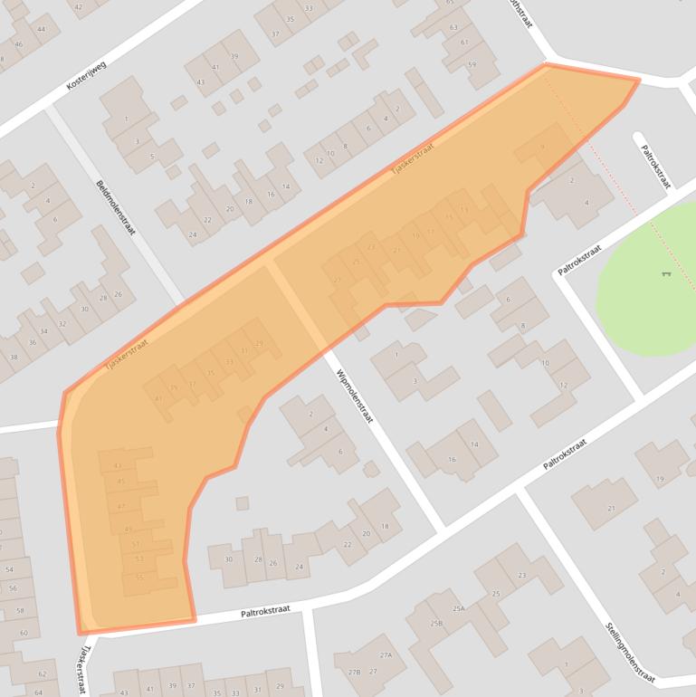 Kaart van postcodegebied 3774CT.