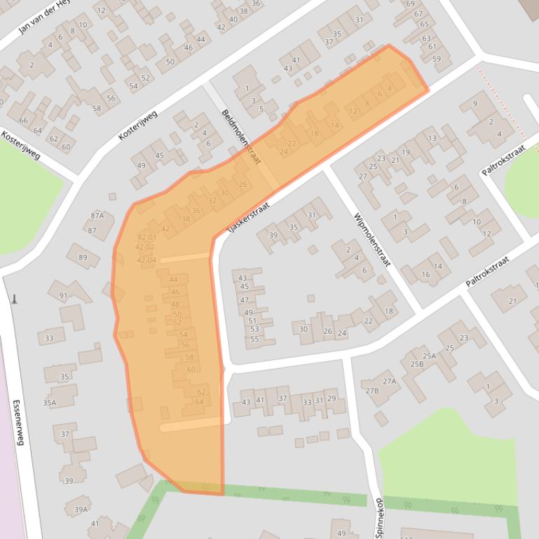 Kaart van postcodegebied 3774CV.