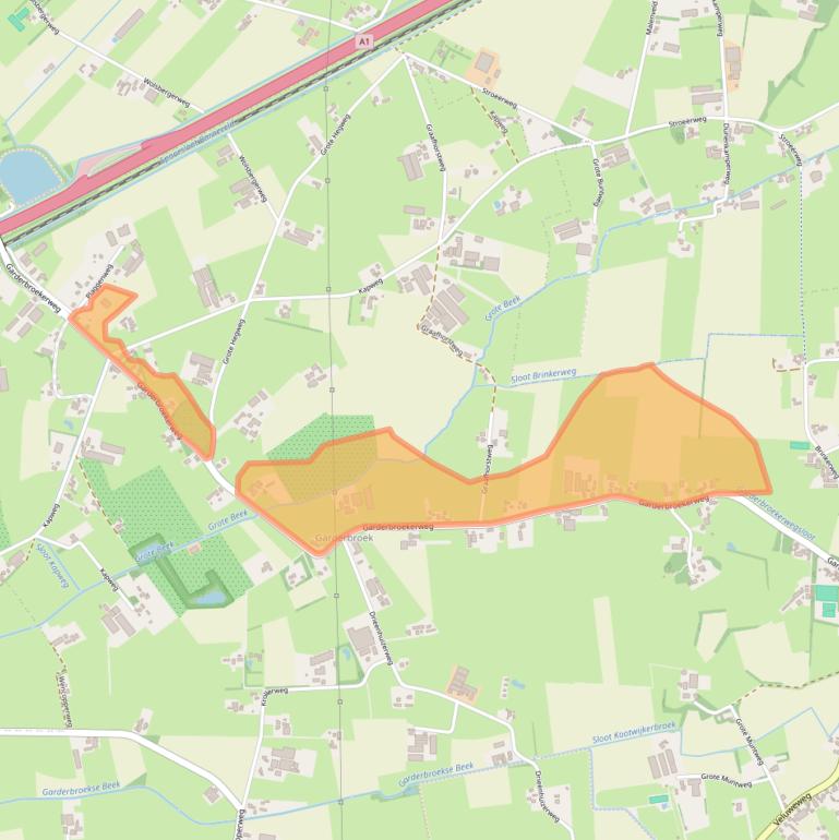 Kaart van postcodegebied 3774JC.