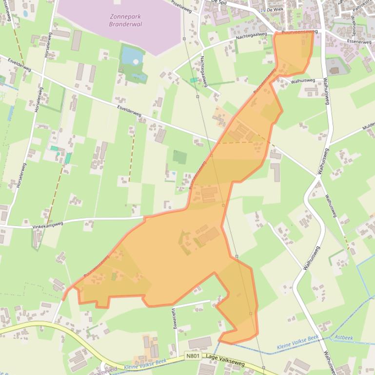 Kaart van postcodegebied 3774PJ.